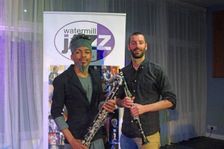 Julien Stella and Bastien Weeger, NoSax NoClar, Watermill Jazz Club, Dorking, Surrey, May 2024. Creator: Brian O'Connor