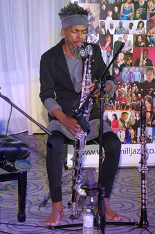 Julien Stella, NoSax NoClar, Watermill Jazz Club, Dorking, Surrey, May 2024. Creator: Brian O'Connor