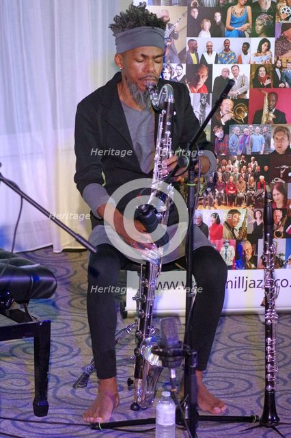 Julien Stella, NoSax NoClar, Watermill Jazz Club, Dorking, Surrey, May 2024. Creator: Brian O'Connor.