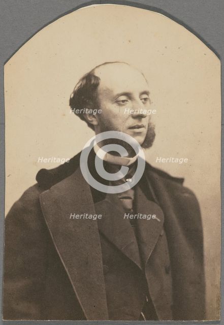 Julien Turgan, journaliste (Le Moniteur), 1855-1859. Creator: Nadar.