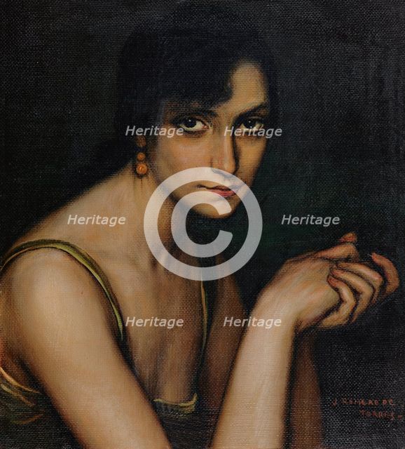 Julita Cerdá, 1922-1925. Creator: Romero de Torres, Julio (1874-1930).