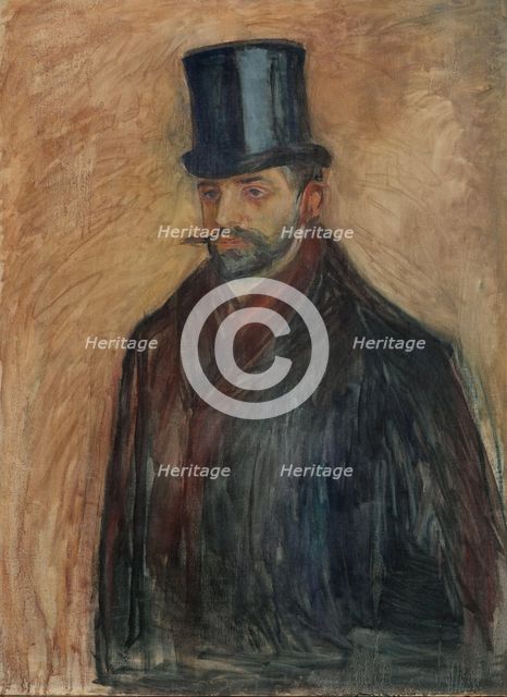 Julius Meier-Graefe, probably 1894. Creator: Edvard Munch.