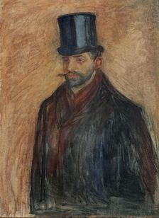 Julius Meier-Graefe, probably 1894. Creator: Edvard Munch