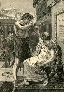 Julius Caesar Refusing The Crown Offered By Antony 1890. Creator: Unknown