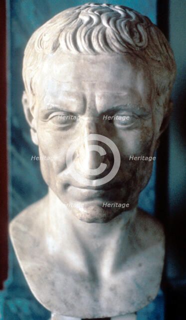 Julius Caesar, Roman soldier and statesman, 50 BC. Artist: Unknown
