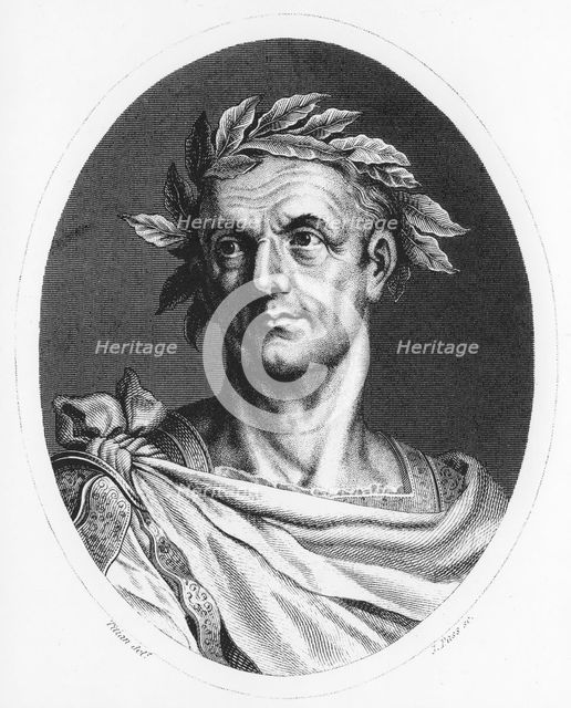 Julius Caesar, Roman soldier and statesman. Artist: Unknown