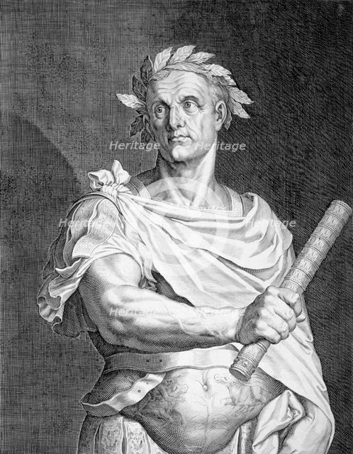 Julius Caesar, Roman soldier and statesman, (c1590-1629). Creator: Aegidius Sadeler II.