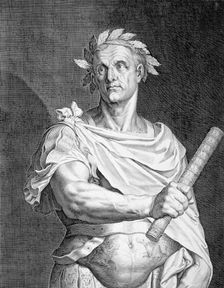 Julius Caesar, Roman soldier and statesman, (c1590-1629). Creator: Aegidius Sadeler II