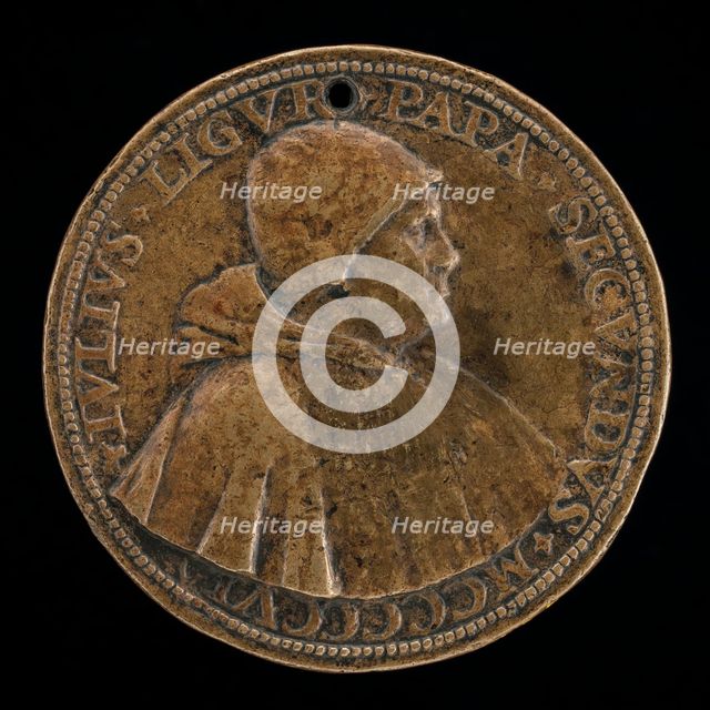 Julius II (Giuliano della Rovere, 1443-1513), Pope 1503 [obverse], c. 1506. Creator: Cristoforo Foppa.