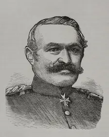 Julius von Bose (1809-94), Prussian general who led the Prussian XI Corps..., 1870. Creator: Unknown
