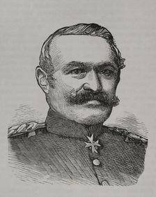 Julius von Bose (1809-94), Prussian general who led the Prussian XI Corps..., 1870. Creator: Unknown