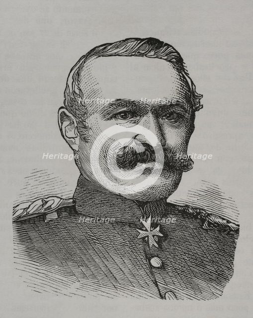 Julius von Bose (1809-94), Prussian general who led the Prussian XI Corps..., 1870.  Creator: Unknown.