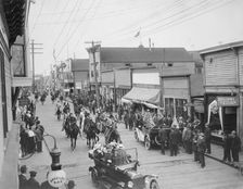 July 4th parade on Front Street, 1916. Creator: Unknown