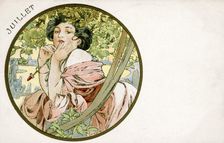 July 1900. Artist: Alphonse Mucha