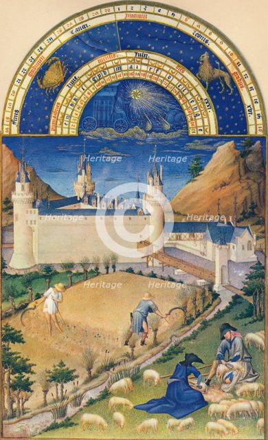 July - the Château at Poitiers, 15th century, (1939). Creator: Paul Limbourg.