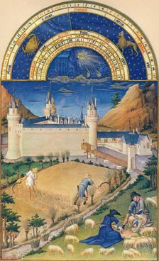 July - the Château at Poitiers, 15th century, (1939). Creator: Paul Limbourg