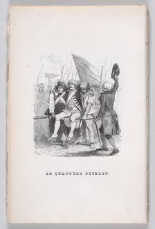 July Fourteenth, from The Complete Works of Béranger, 1836. Creators: Auguste Raffet, Lacoste, Eugène Guillaumot
