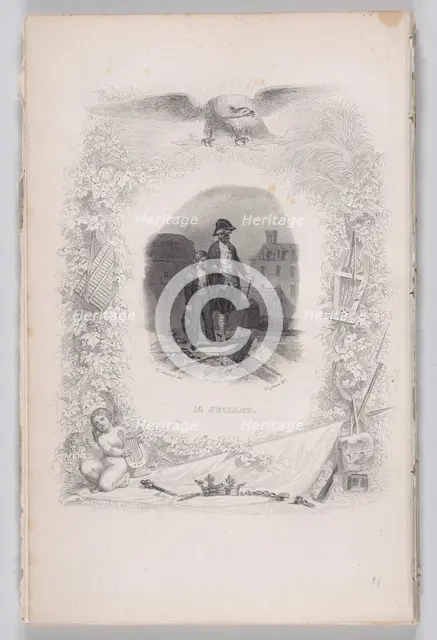 July Fourteenth from The Songs of Béranger, 1829. Creator: Melchior Péronard.