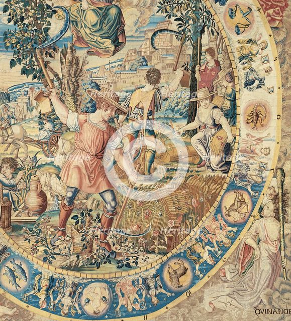 July, from The Medallion Months, Brussels, before 1528.  Creator: Unknown.