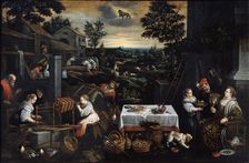 July (from the series The Seasons'), late 16th or early 17th century. Artist: Leandro Bassano