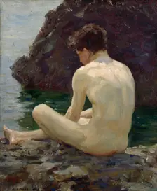 July Sun, 1913. Creator: Henry Scott Tuke
