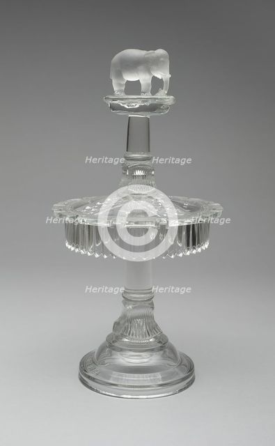 Jumbo/Elephant pattern spoon rack, 1883/5. Creator: Canton Glass Company.