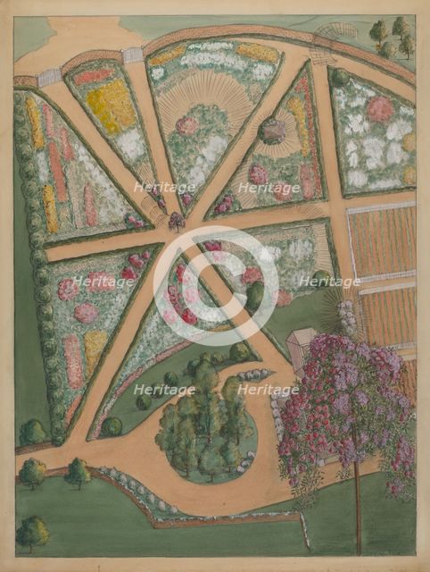 Jumel Estate #5, c. 1936. Creator: Virginia Richards.