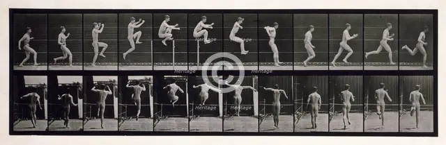 Jumping, 1872-1885. Creator: Eadweard J Muybridge.