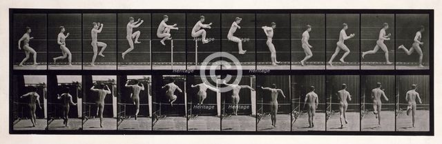 Jumping, 1872-1885. Creator: Eadweard J Muybridge.