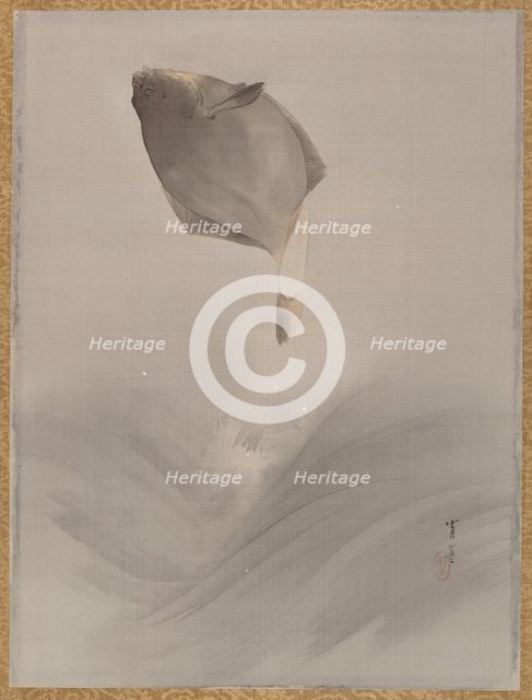 Jumping fish, ca. 1887. Creator: Watanabe Seitei.