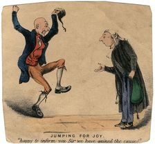 Jumping for Joy - happy to inform you Sir we have gained the cause!