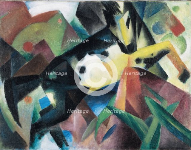 Jumping Horse, 1912. Creator: Marc, Franz (1880-1916).