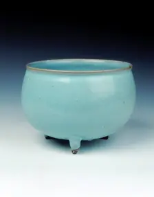 Jun stoneware tripod jar, Northern Song dynasty, late 11th-early 12th century. Creator: Unknown