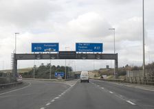 Junction 12 Westbound on M27 in Hampshire