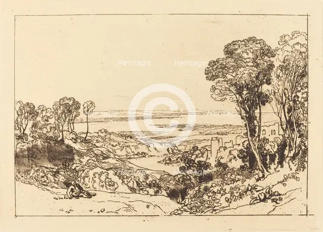 Junction of Severn and Wye, published 1811. Creator: JMW Turner.