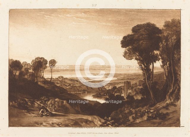 Junction of Severn and Wye, published 1811. Creator: JMW Turner.