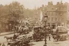 Junction of Tower Hill, Mansell Street and Tower Bridge, London, 11 June 1914