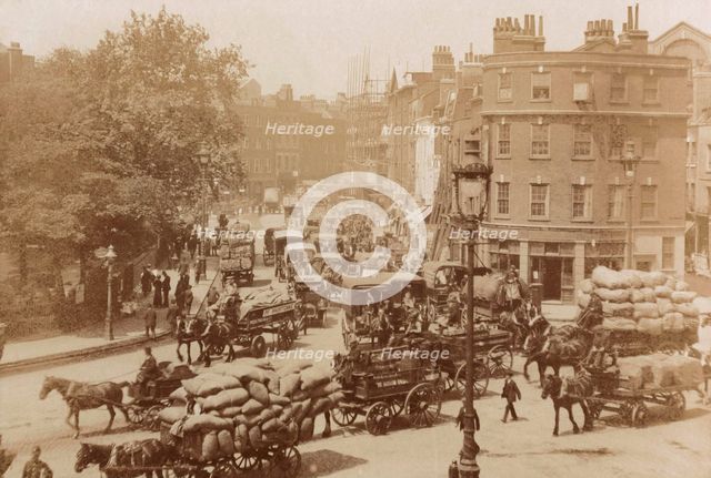 Junction of Tower Hill, Mansell Street and Tower Bridge, London, 11 June 1914. Artist: Unknown