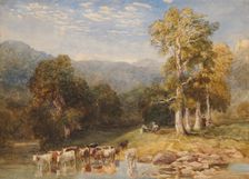 Junction of the Llugwy and Conwy, c1840-1885. Creator: David Cox the Younger