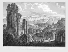Junction of the Rhone and Saone, Roman Ruins near Lyons, c1835. Creator: Charles Joseph Hullmandel