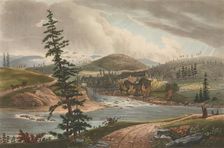 Junction of the Sacandaga and Hudson Rivers (No. 2 of The Hudson River Portfolio), 1821-22. Creator: John Hill