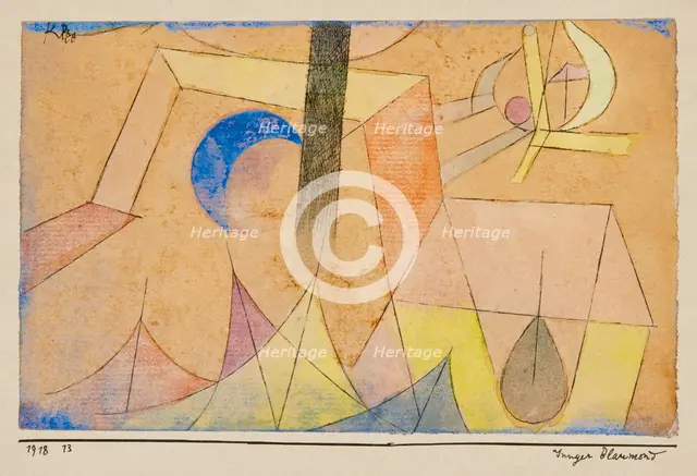 Junger Blaumond (Young Blue-Moon), 1918. Creator: Klee, Paul (1879-1940).