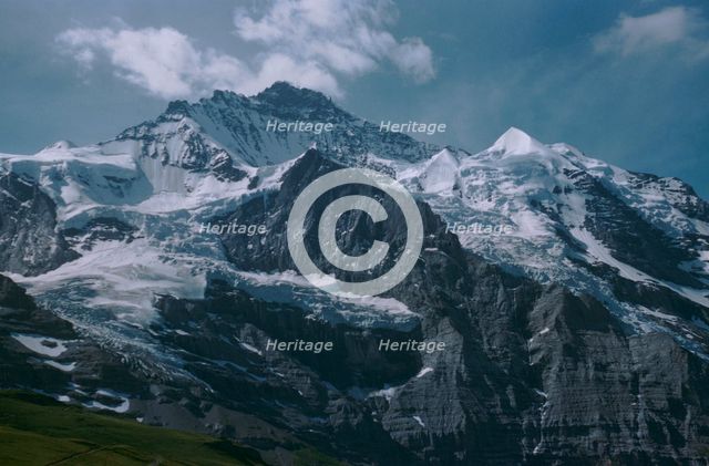 Jungfrau in the Swiss Alps. Artist: Unknown