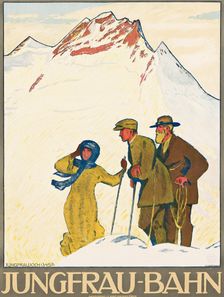 Jungfrau Railway, 1911. Creator: Cardinaux, Emil (1877-1936)