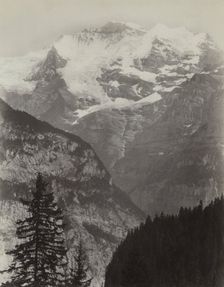 Jungfrau, View from Mürren, Switzerland, c. 1860s. Creator: Charles Soulier (French, 1840-1875)