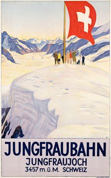 Jungfraubahn, 1928. Creator: Cardinaux, Emil (1877-1936)