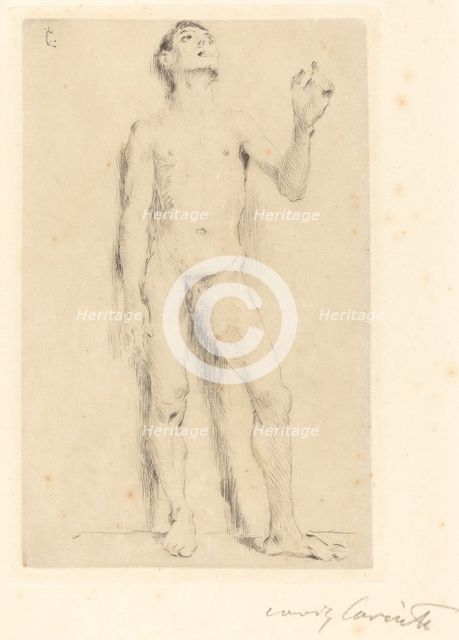 Jünglingsakt (Young Male Nude), 1905. Creator: Lovis Corinth.