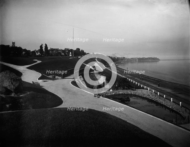 Juneau Park and Lake Michigan, Milwaukee, between 1890 and 1905. Creator: Unknown.