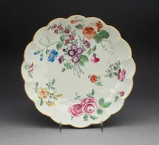Junket Dish, Worcester, c. 1770. Creator: Royal Worcester