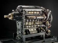 Junkers Jumo 207 D-V2 In-line 6 Diesel Engine, ca. World War II. Creator: Junkers